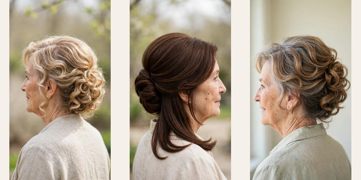 30 spring updos for women over 70 with a soft bun and gentle volume