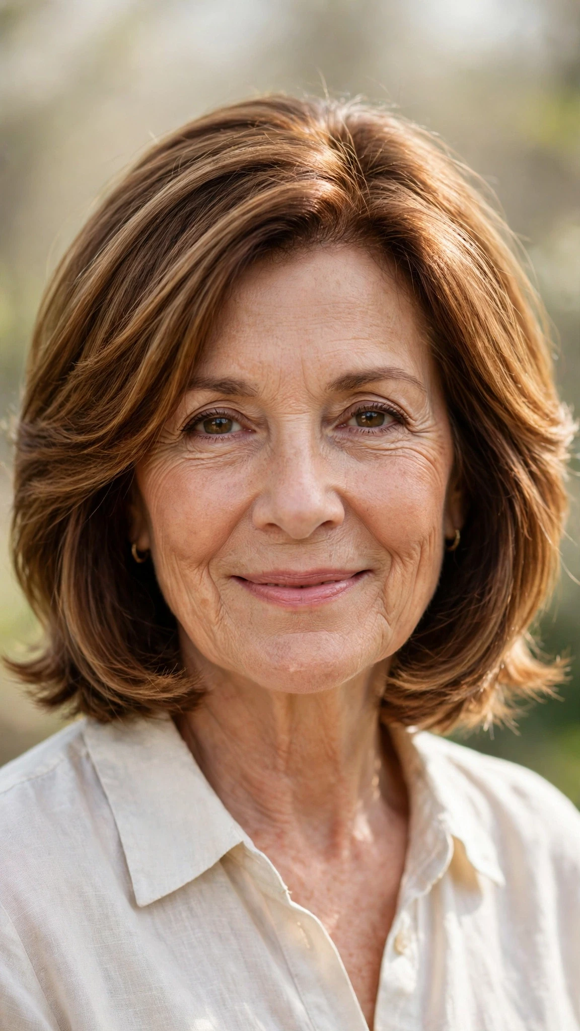 50 Sun kissed highlights for women over 60 with a layered bob and warm tones That Are Chic, Fresh and Flattering 25 Sun Kissed Highlights With A Layered Bob And Warm Tones With Silky Smooth Strands, Feathered Ends And Warm Chestnut Warmth