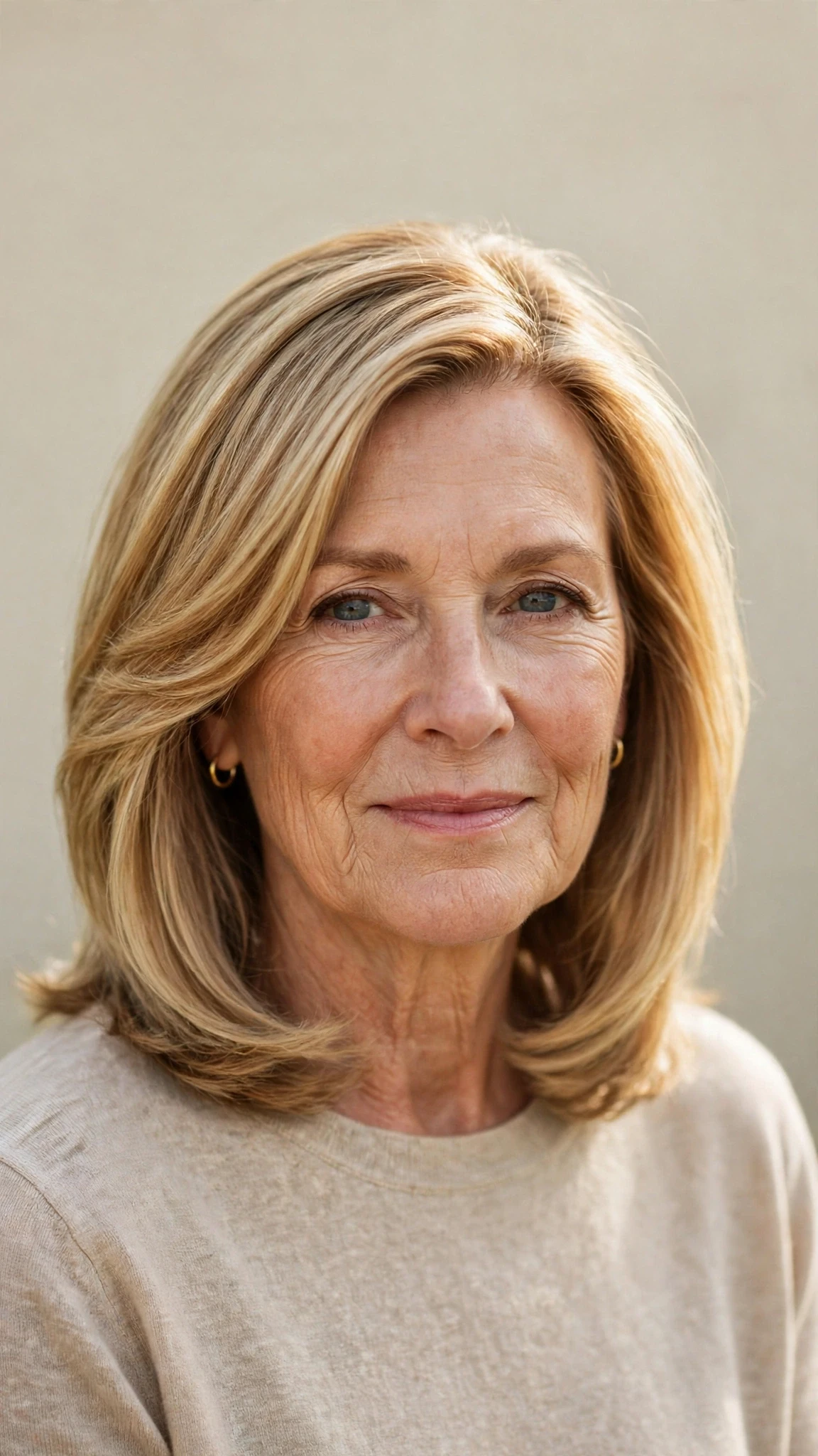 50 Sun kissed highlights for women over 60 with a layered bob and warm tones That Are Chic, Fresh and Flattering 41 Sun Kissed Highlights With A Layered Bob And Warm Tones With Silky Smooth Strands, A Deep Side Part And Honey Blonde Shine