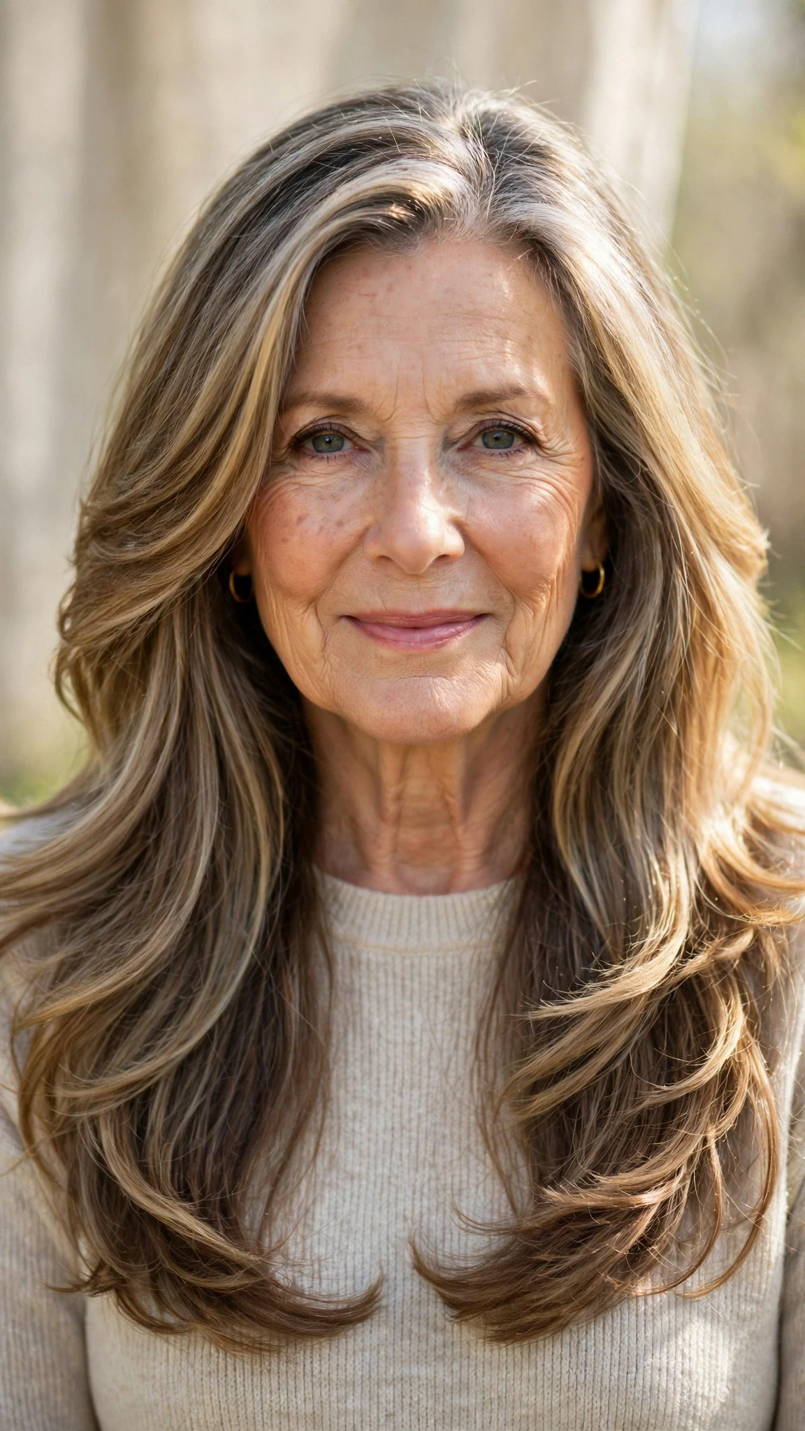 38 Sun kissed highlights for women over 60 with long hair and natural shine That Are Chic, Fresh and Flattering 15 Sun Kissed Highlights With Long Hair And Natural Shine With A Polished Blowout, Subtle Internal Layers And Sunlit Dimension