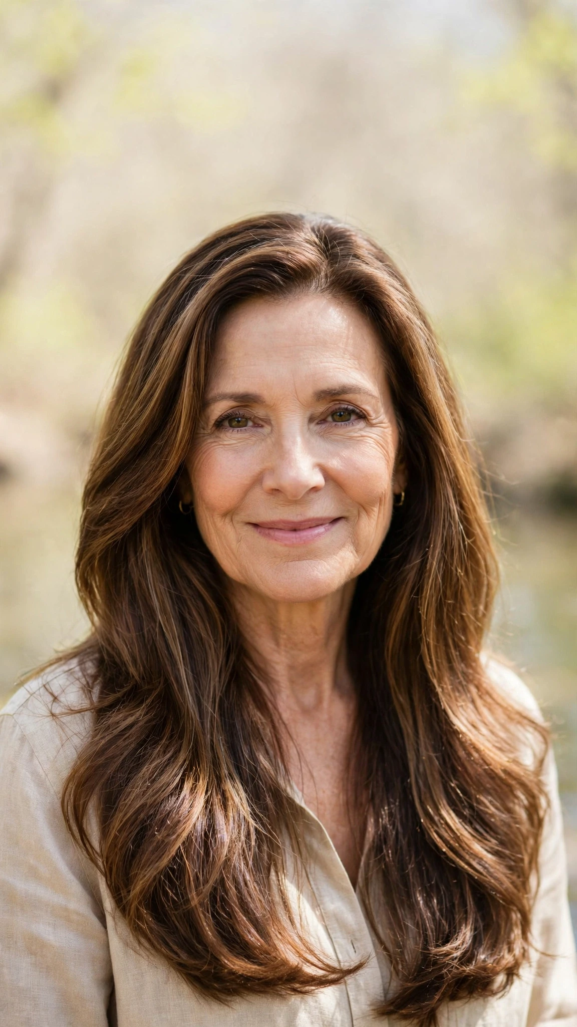 38 Sun kissed highlights for women over 60 with long hair and natural shine That Are Chic, Fresh and Flattering 39 Sun Kissed Highlights With Long Hair And Natural Shine With A Polished Blowout, Subtle Internal Layers And Rich Chocolate Depth