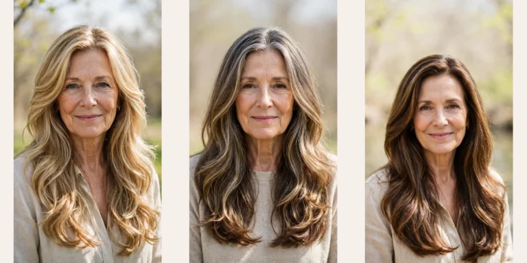 38 sun kissed highlights for women over 60 with long hair and natural shine
