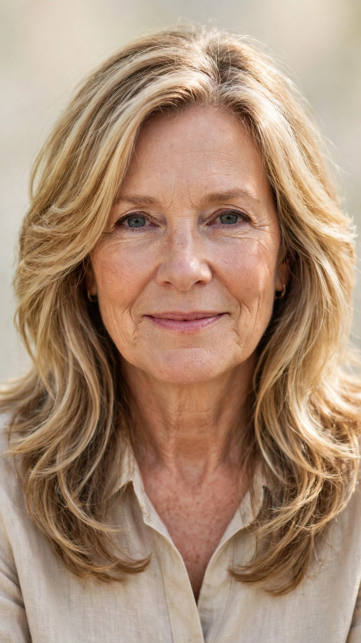 Sun Kissed Highlights Hairstyles For Easter With A Fresh Cut With A Relaxed Lived-In Wave, Long Soft Layers And Honey Blonde Shine