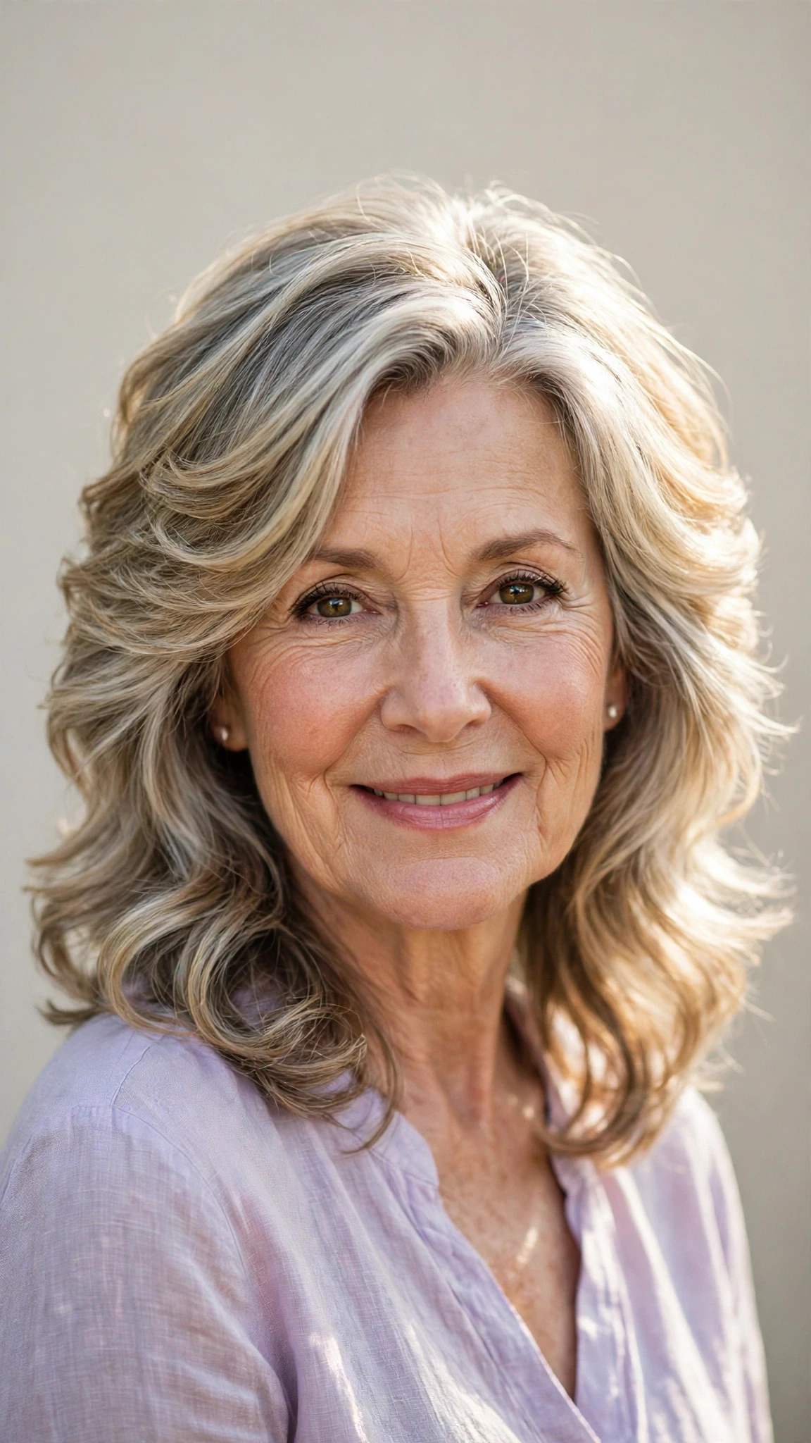 Sun Kissed Highlights Hairstyles For Easter With A Fresh Cut With Soft Waves, A Layered Shape That Moves And Sunlit Dimension