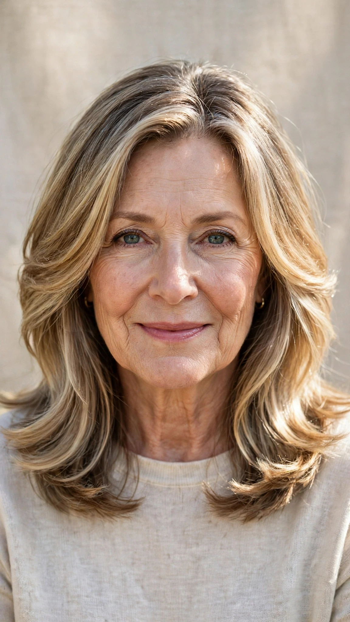 Sun Kissed Highlights Hairstyles For Spring With Soft Blonde Pieces With Soft Bends And Flicked Ends, Blunt Ends With Soft Layers And A Glossy Shine Finish