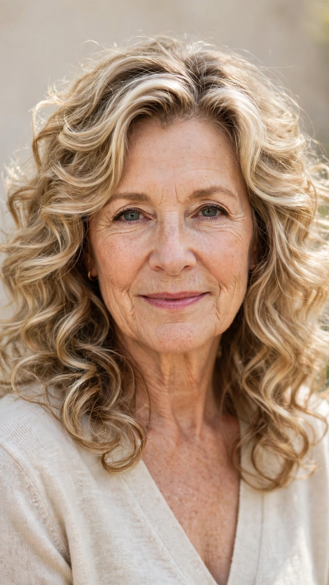 Sun Kissed Highlights Hairstyles For Spring With Soft Blonde Pieces With Loose Romantic Curls, Graduated Layers And Delicate Blonde Dimension