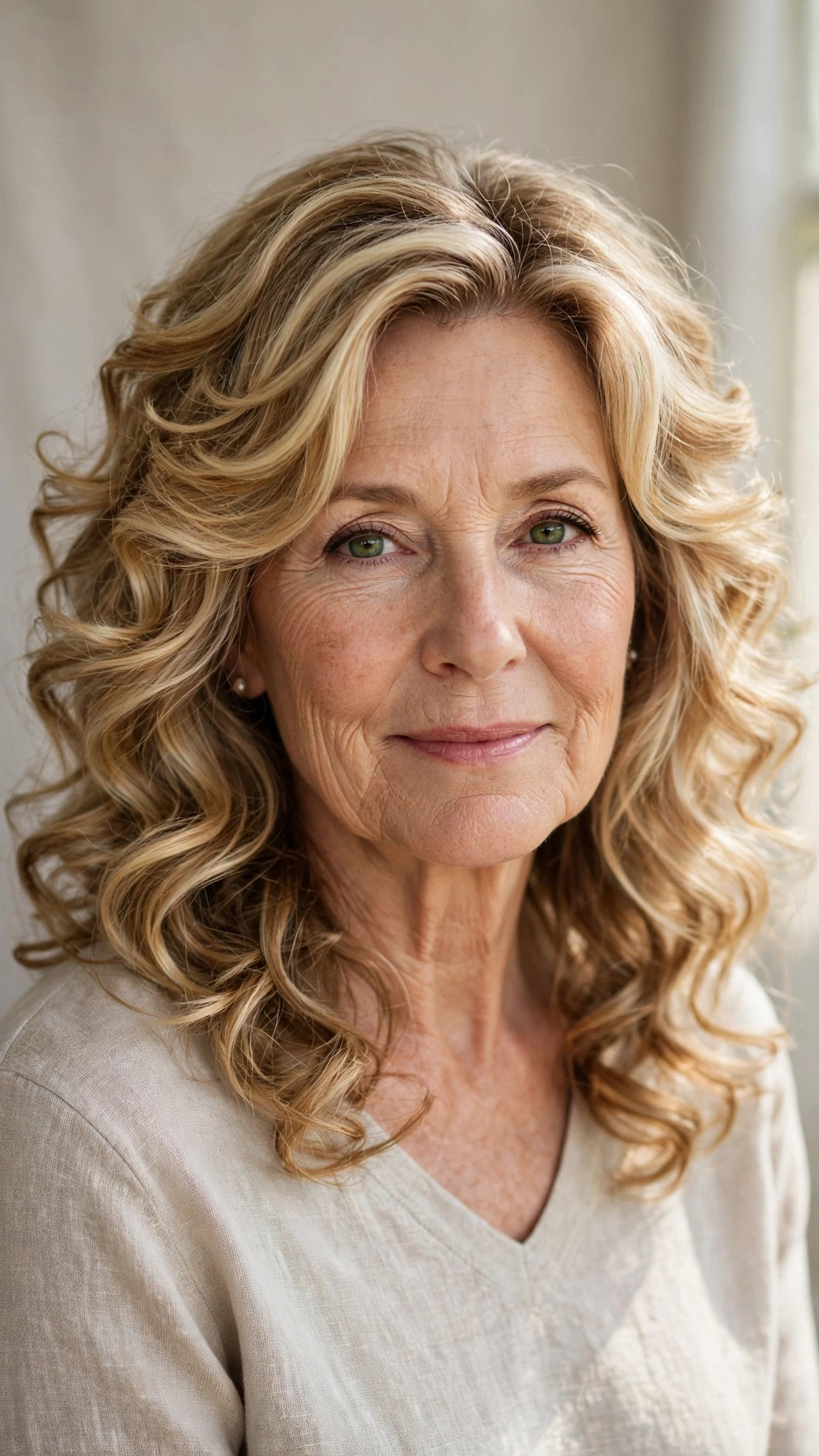 Sun Kissed Highlights Hairstyles For Spring With Soft Blonde Pieces With Loose Romantic Curls, Graduated Layers And Honey Blonde Shine