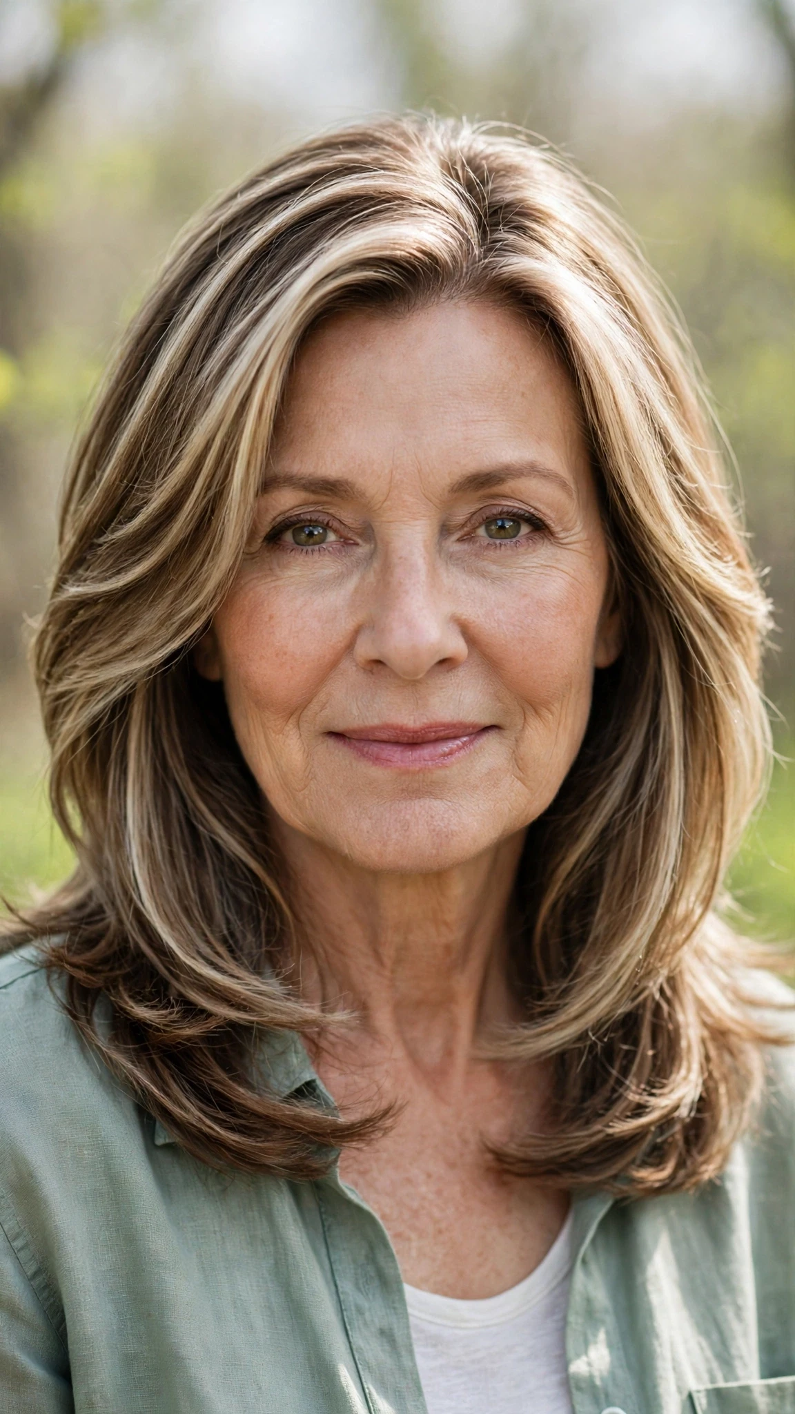 Sun Kissed Highlights Hairstyles For Spring With Soft Blonde Pieces With Silky Smooth Strands, A Layered Shape That Moves And A Glossy Shine Finish