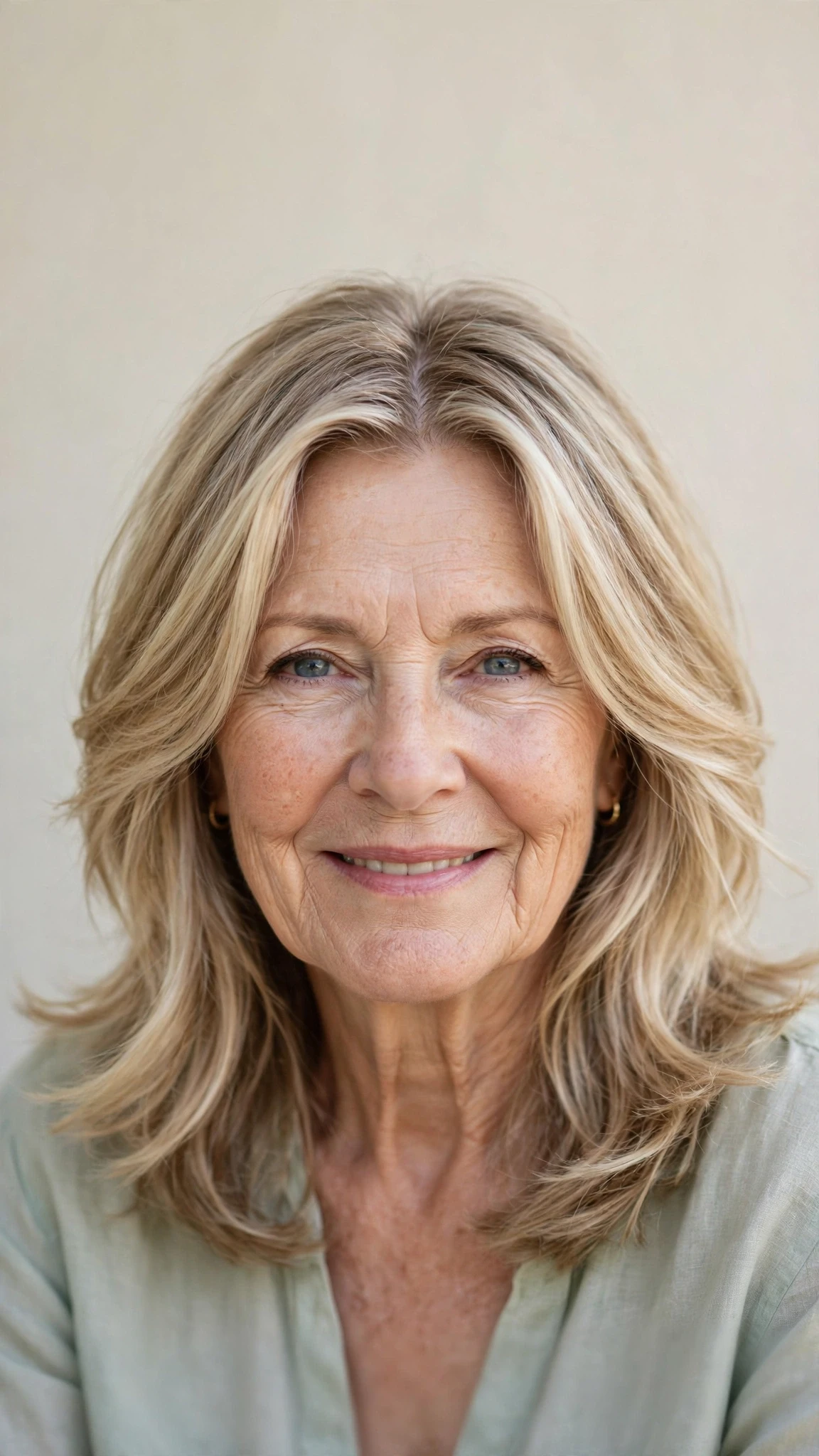 Sun Kissed Highlights Hairstyles For Spring With Soft Blonde Pieces With Soft Bends And Flicked Ends, A Centre Part With Soft Layers And Delicate Blonde Dimension