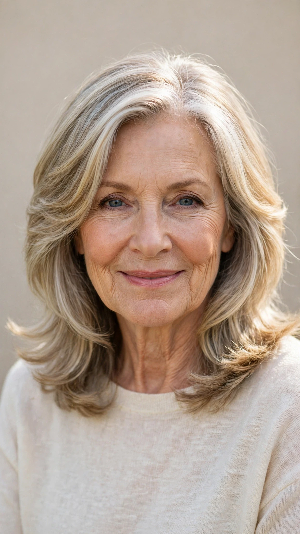 Sun Kissed Highlights Hairstyles For Spring With Soft Blonde Pieces With Soft Bends And Flicked Ends, Blunt Ends With Soft Layers And Soft Golden Pieces