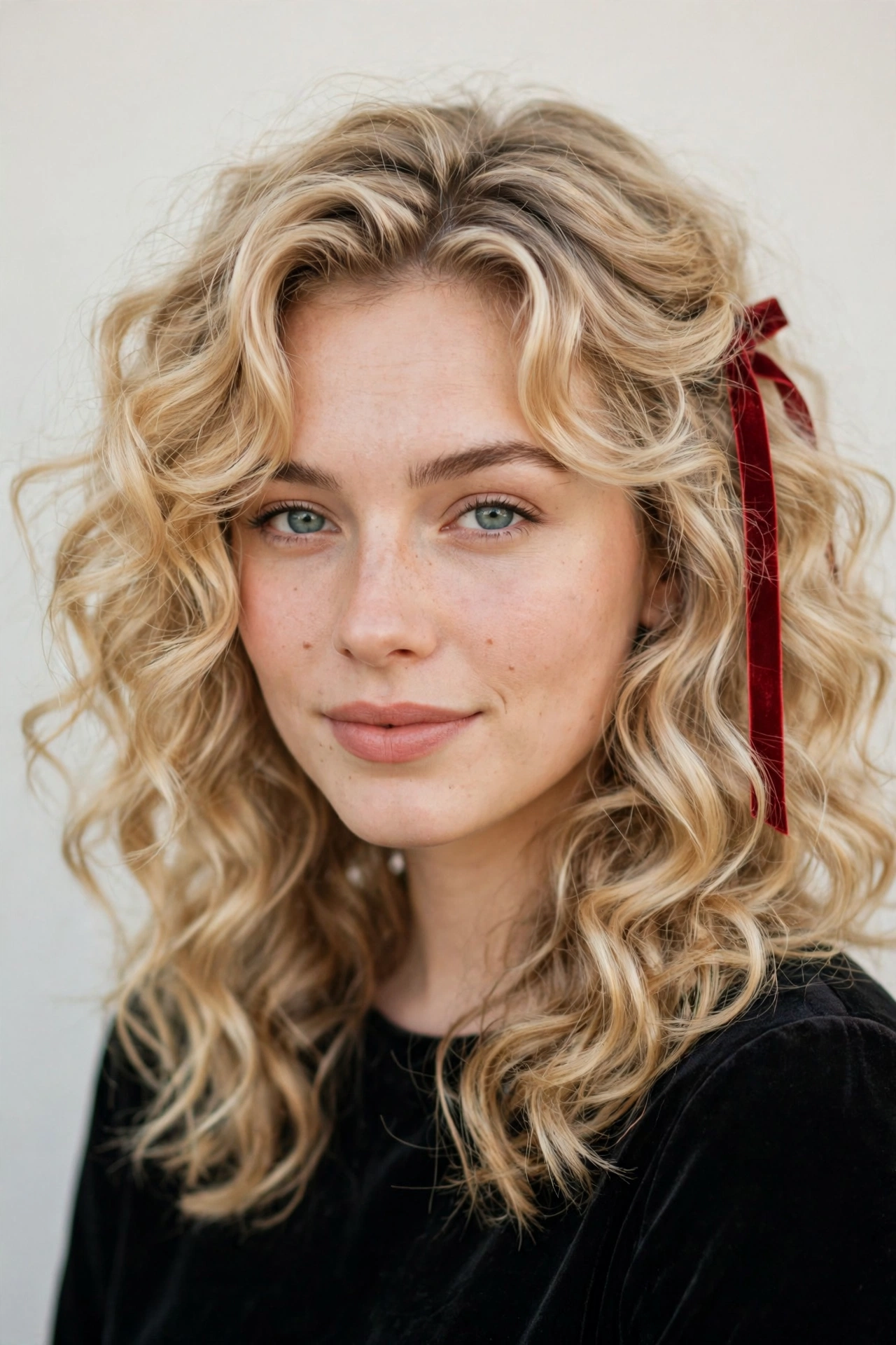 20 Valentine Date Night Hairstyles for Women in Their 20s with Bouncy Curls That Are Romantic, Chic and Easy to Wear 5 Valentine Date Night Hairstyles with Bouncy Curls in golden blonde with a gently tousled finish