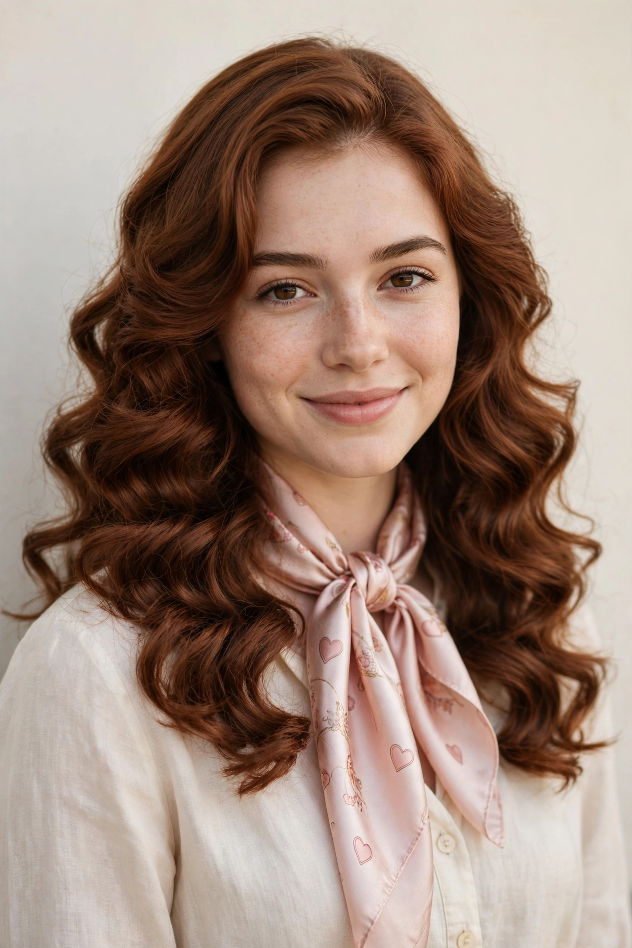 20 Valentine Date Night Hairstyles for Women in Their 20s with Bouncy Curls That Are Romantic, Chic and Easy to Wear 9 Valentine Date Night Hairstyles with Bouncy Curls in soft auburn with a glossy and neat finish
