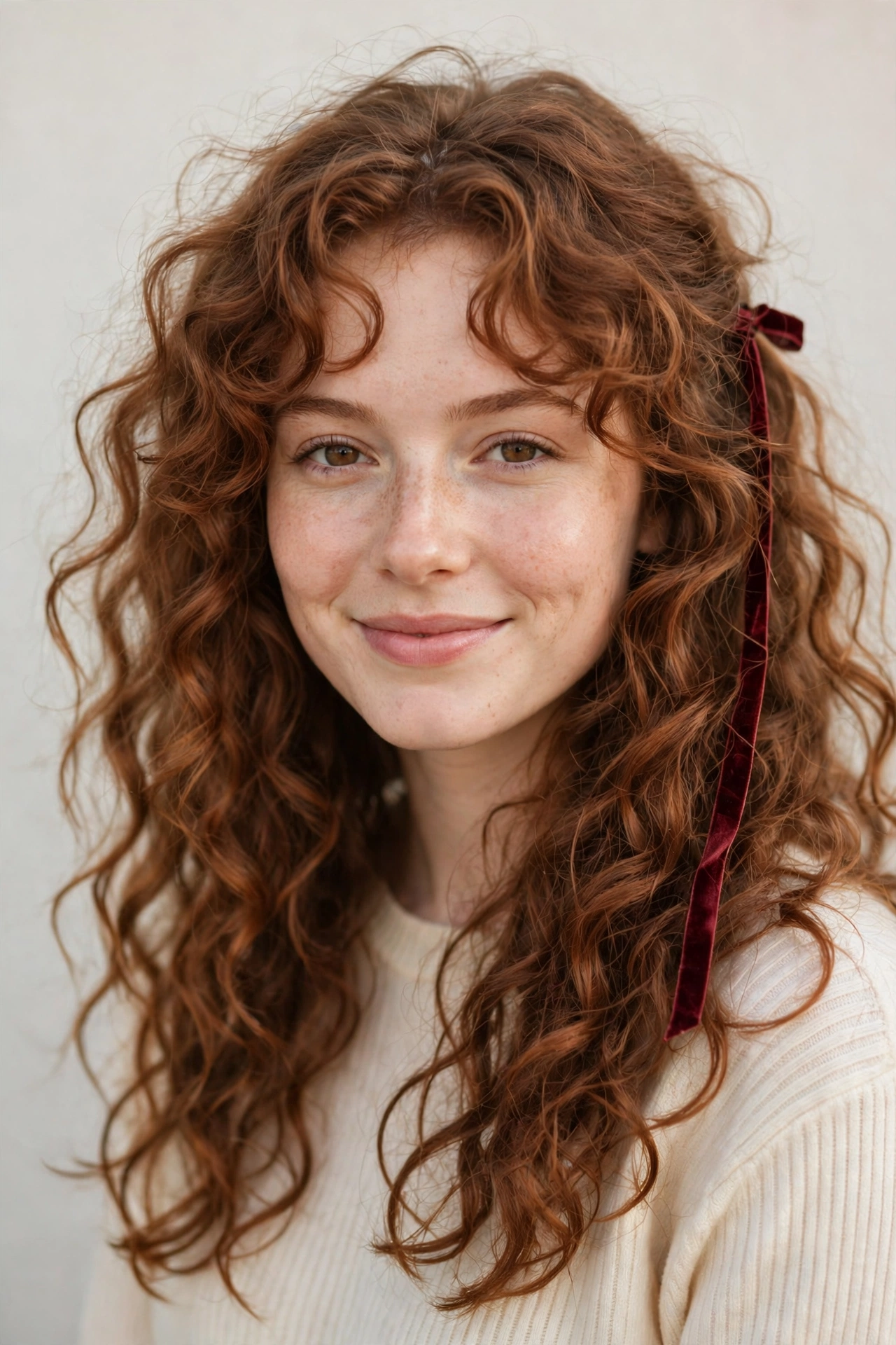 20 Valentine Date Night Hairstyles for Women in Their 20s with Bouncy Curls That Are Romantic, Chic and Easy to Wear 21 Valentine Date Night Hairstyles with Bouncy Curls in soft auburn with a gently tousled finish