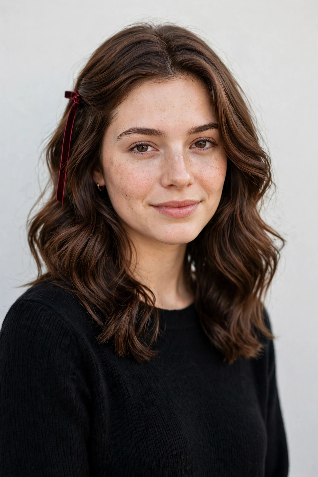 18 Valentine Date Night Hairstyles for Women in Their 20s with Glossy Waves That Are Romantic, Chic and Easy to Wear 13 Valentine Date Night Hairstyles with Glossy Waves in chestnut with a gently tousled finish