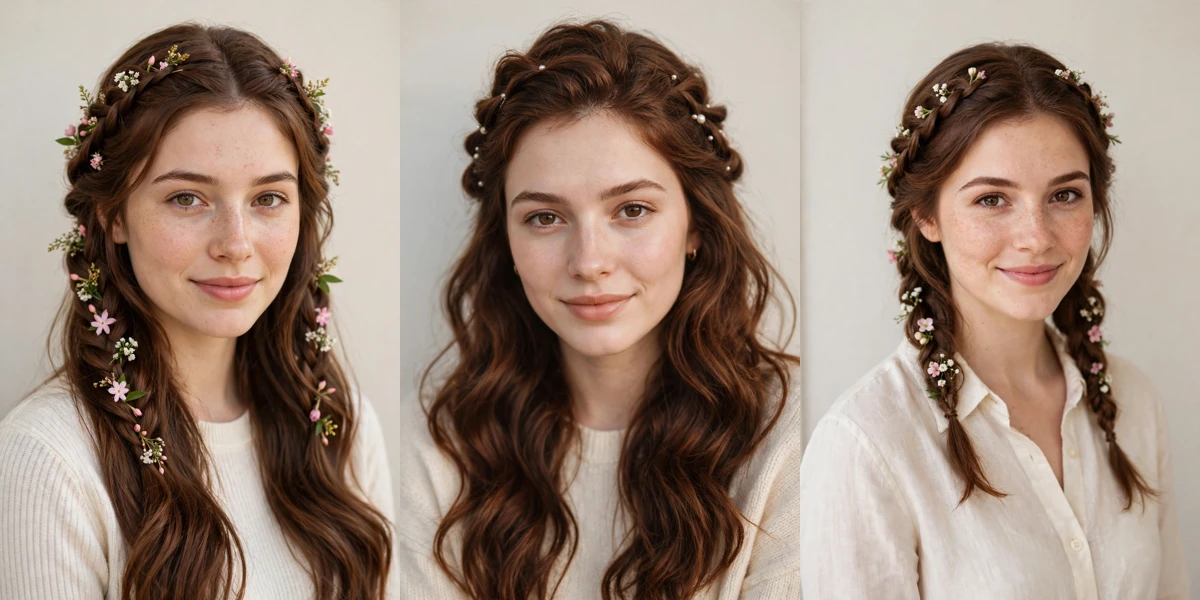 25 Valentine Date Night Hairstyles for Women in Their 20s with Soft Braided Pieces That Are Romantic, Chic and Easy to Wear
