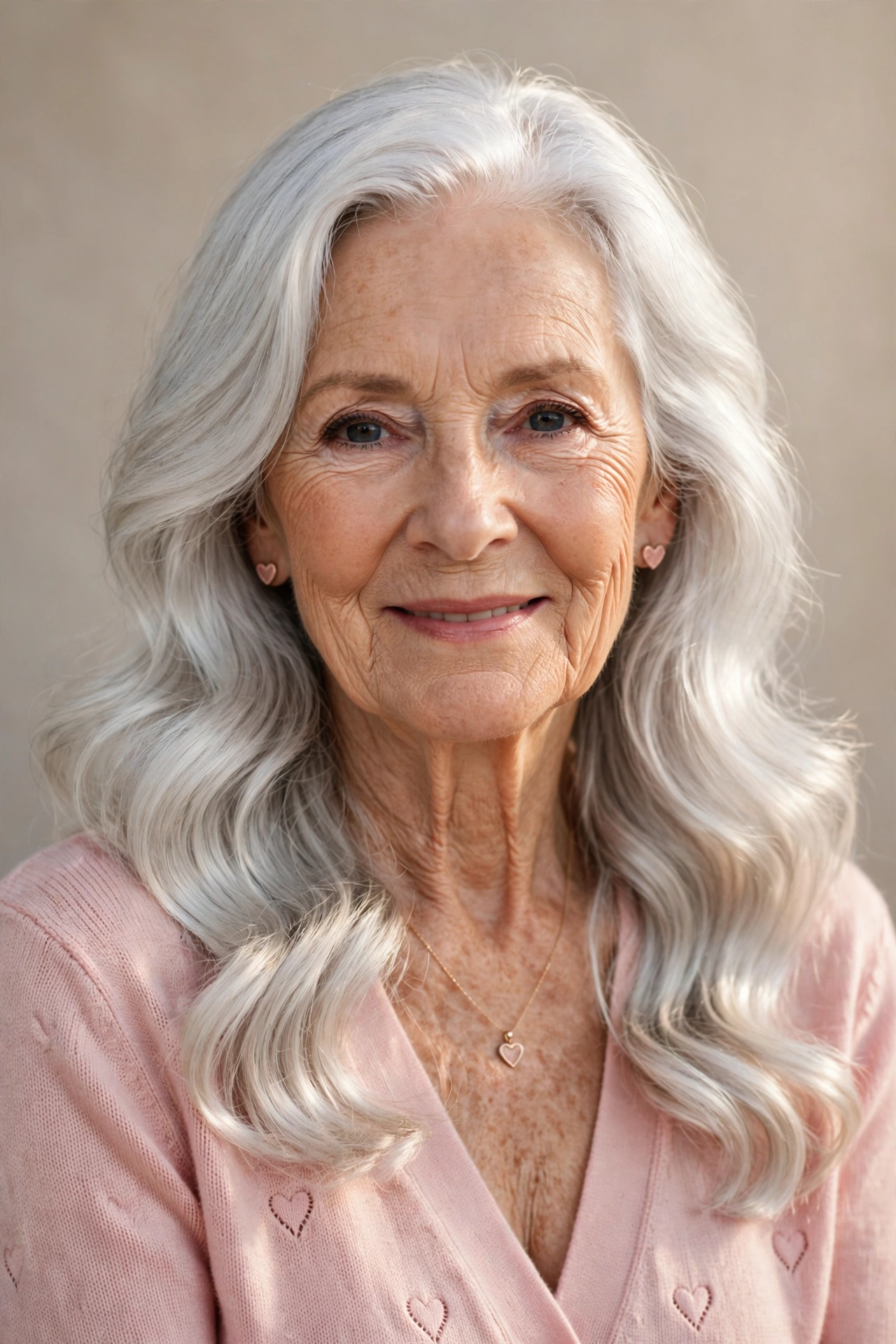 soft silver waves with shine in bright silver with high shine
