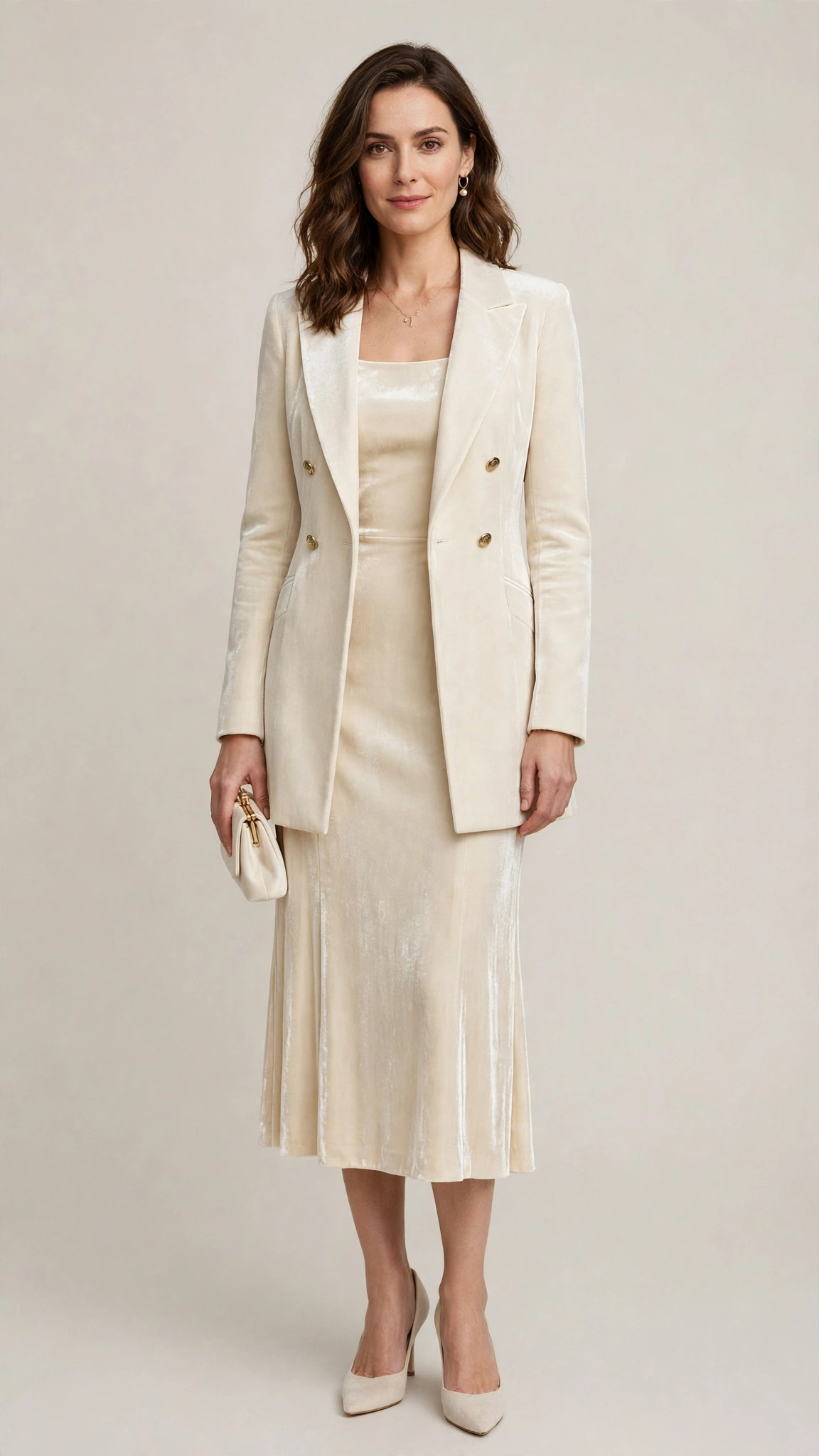 Velvet Midi Dress Outfit 27