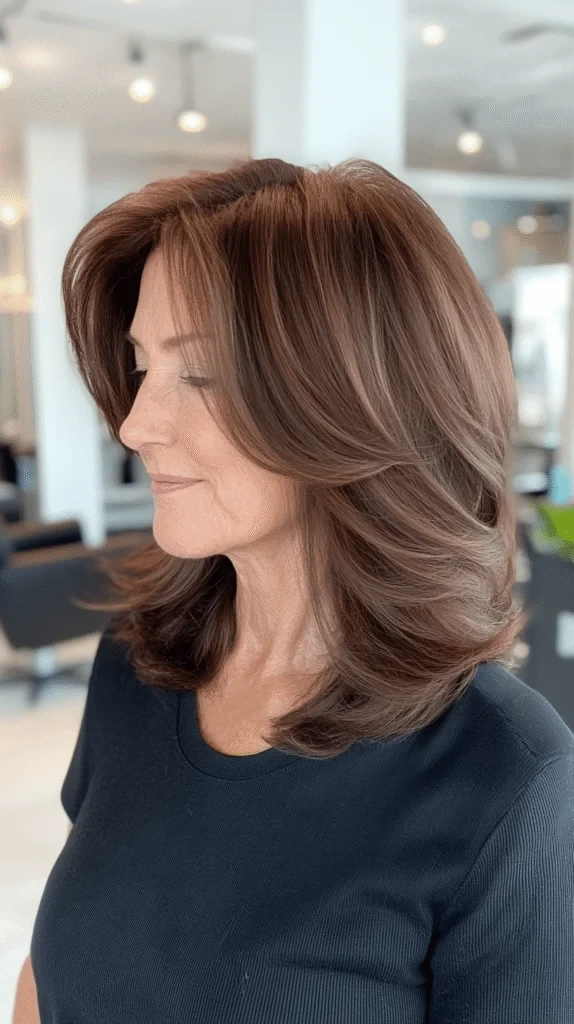 50 Voluminous Winter Blowout Hairstyles for Women Over 50 for Workdays That Are Chic, Polished and Easy to Wear 12 Blowout With Volume at the Sides for Presentations