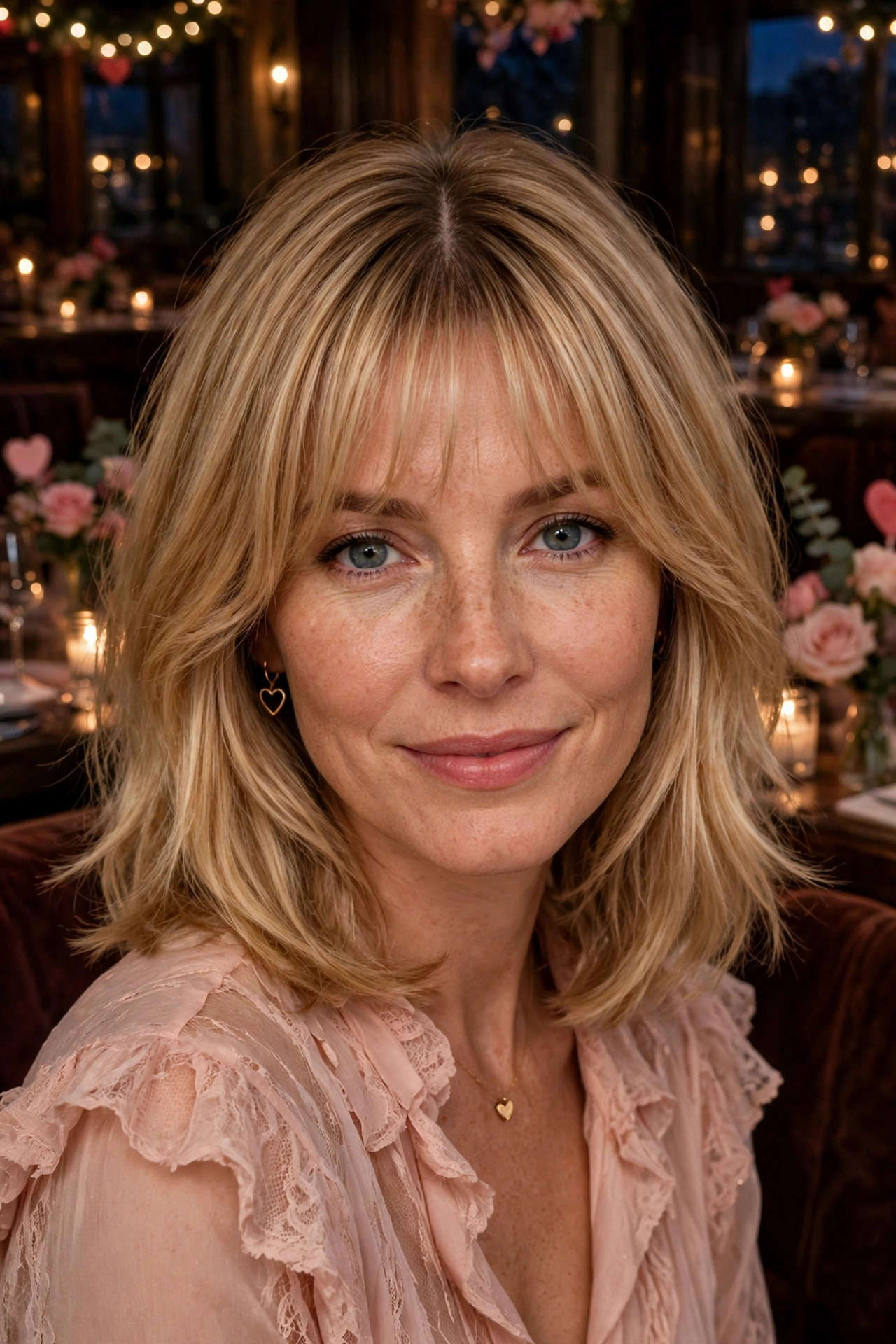 33 Whisper Fringe Hairstyles for a Bob with a Fresh Face Framing Effect That Flatter Every Angle 4 whisper fringe with a layered bob in honey blonde with centre part