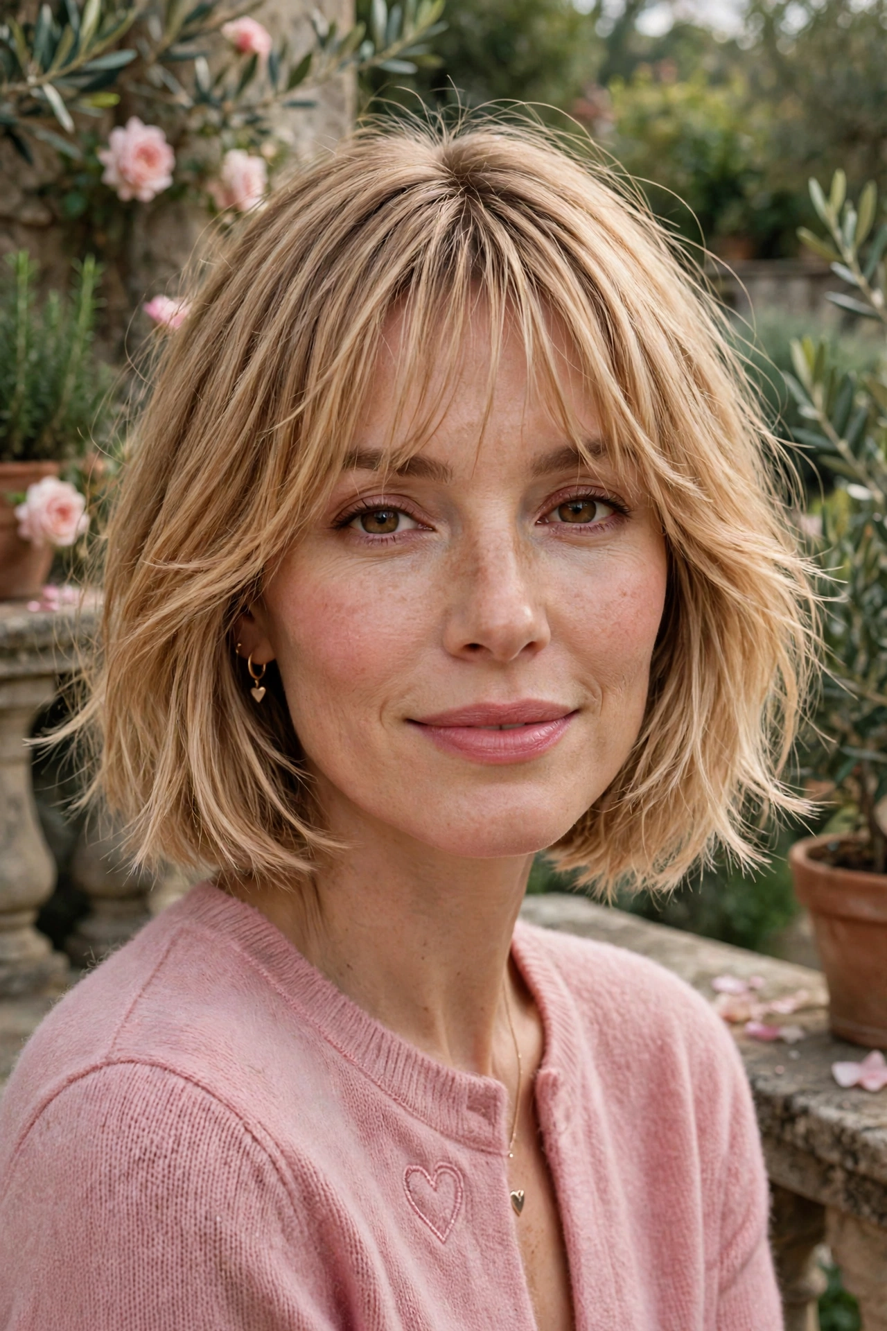 33 Whisper Fringe Hairstyles for a Bob with a Fresh Face Framing Effect That Flatter Every Angle 7 whisper fringe with a chin-length bob in honey blonde with airy ends