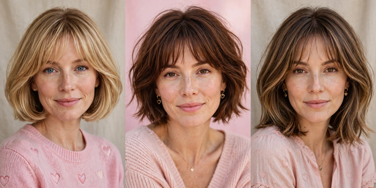 33 Whisper Fringe Hairstyles for a Bob with a Fresh Face Framing Effect That Flatter Every Angle