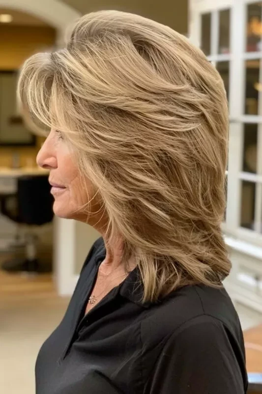 Side-Part Root-Lift Blowout
