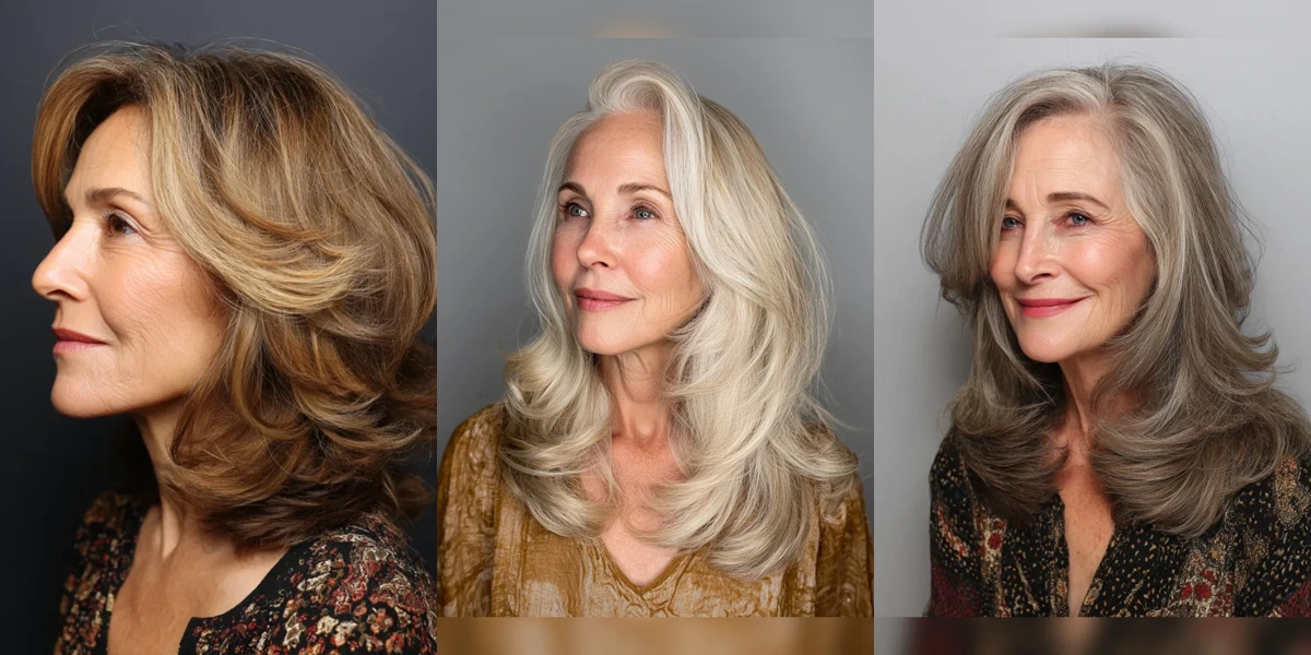 30 Winter Blowout Hairstyles for Women Over 50 With Smooth Layered Ends That Are Chic, Polished and Easy to Wear