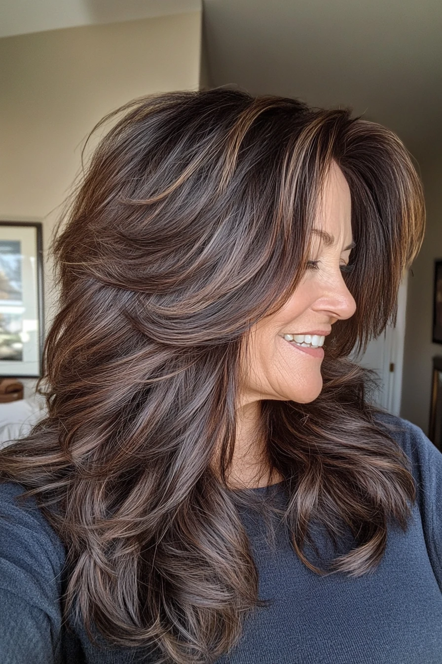 Soft Curls With a Gloss Finish