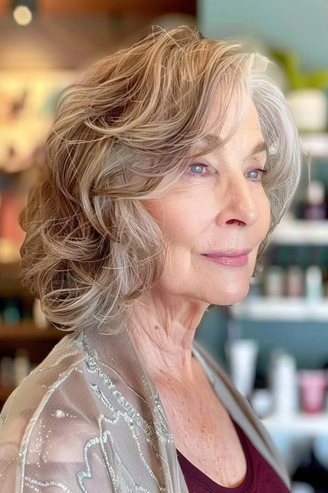 Soft Curls With Volume at the Crown