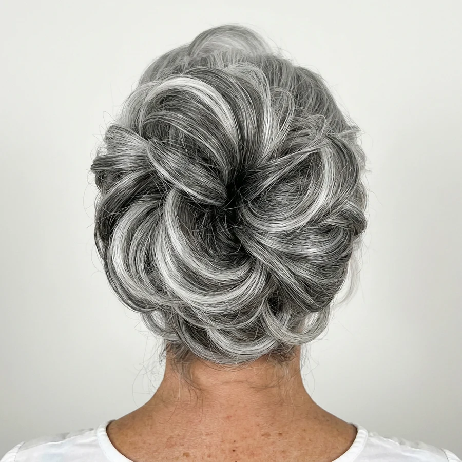 28 Winter Chignon Hairstyles for Women Over 70 with a Side Swept Fringe 22 28 Winter Chignon Hairstyles for Women Over 70 with a Side Swept Fringe - Idea 21
