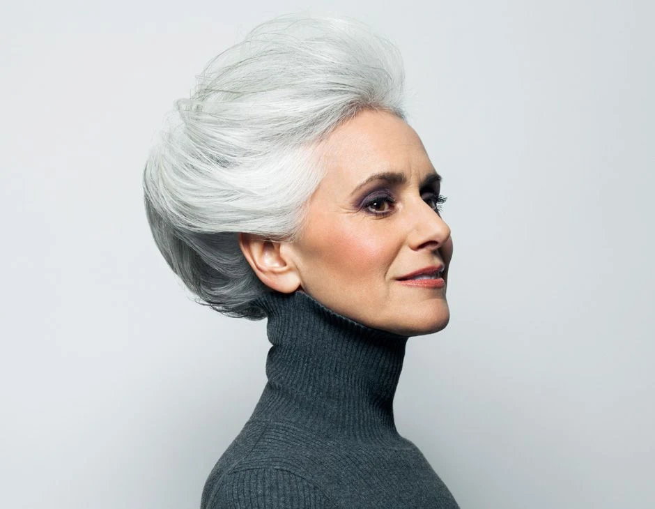 40 Winter Chignon Hairstyles for Women Over 70 with a Soft Low Bun - Idea 39