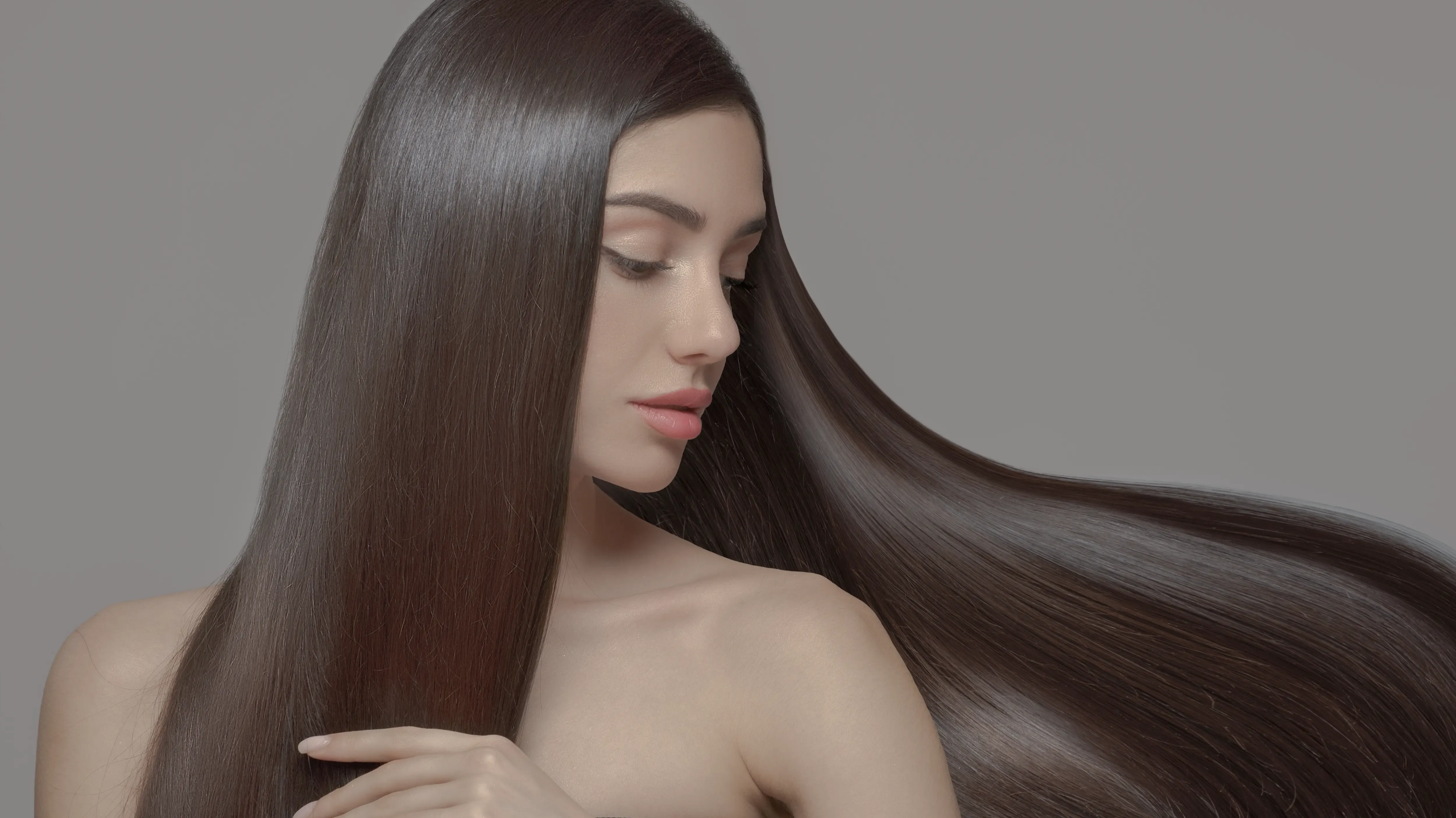 20 Winter Glass Hair Hairstyles For Women In Their 30s With A Deep Conditioning Routine That Are Sleek, Shiny and Polished 2 Deep-Conditioned Glass Hair With A Weekly Mask