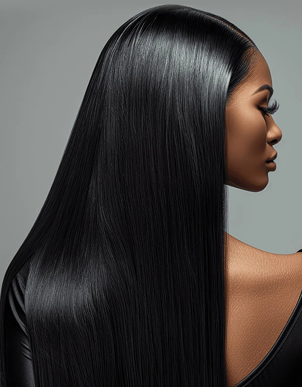 33 Winter Glass Hair Hairstyles For Women In Their 30s With A Mirror Shine That Are Sleek, Shiny and Polished 16 Reflective Sleek Lengths With Silky Smooth Ends