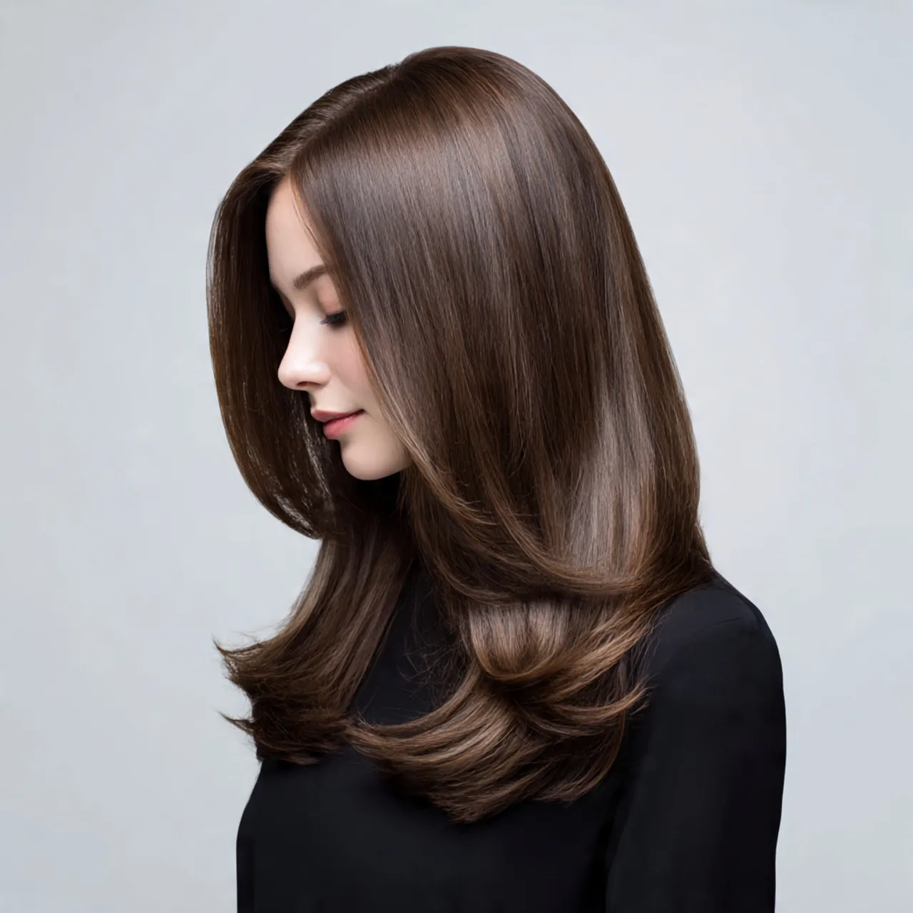 33 Winter Glass Hair Hairstyles For Women In Their 30s With A Mirror Shine That Are Sleek, Shiny and Polished 18 Liquid-Shine Glass Layers With A Serum Seal