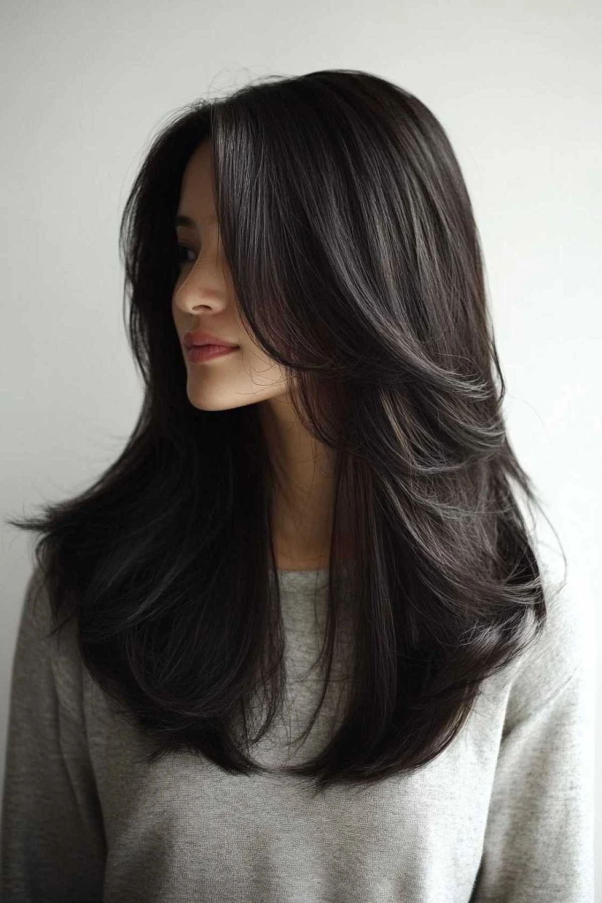 33 Winter Glass Hair Hairstyles For Women In Their 30s With A Mirror Shine That Are Sleek, Shiny and Polished 20 Liquid-Shine Glass Layers With A Salon Gloss