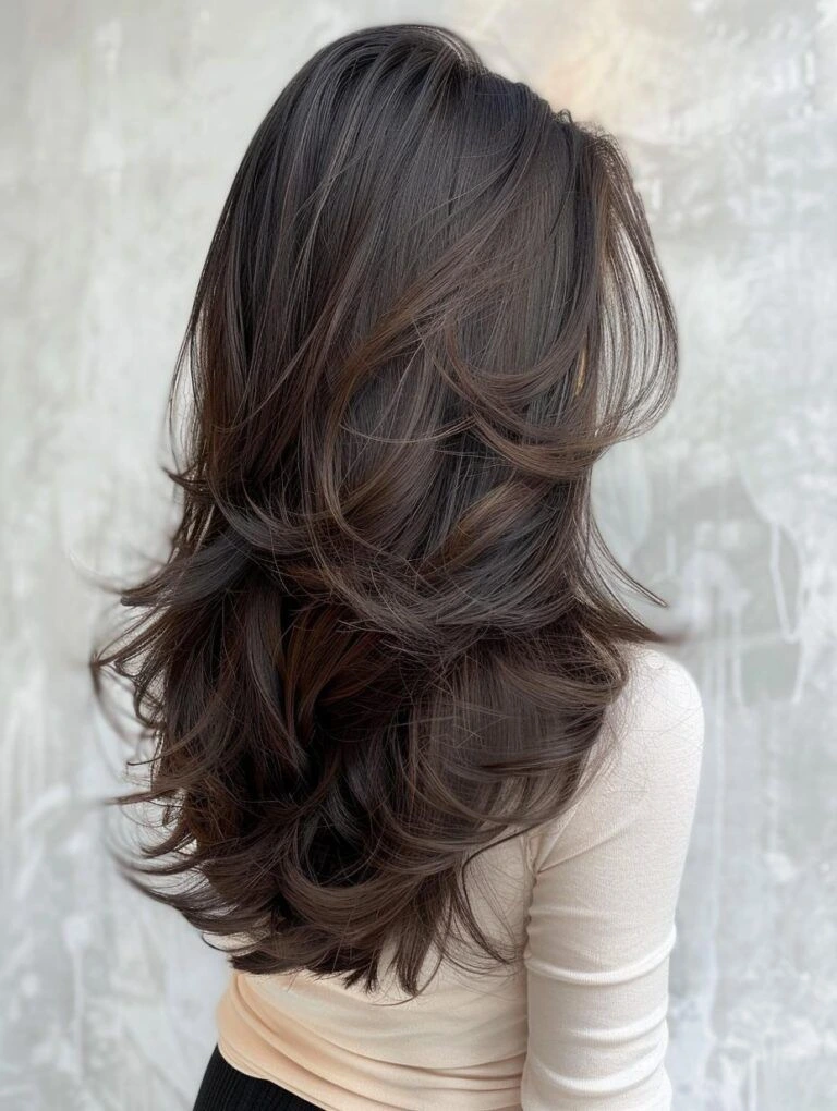 33 Winter Glass Hair Hairstyles For Women In Their 30s With A Mirror Shine That Are Sleek, Shiny and Polished 21 Liquid-Shine Glass Layers With Silky Smooth Ends