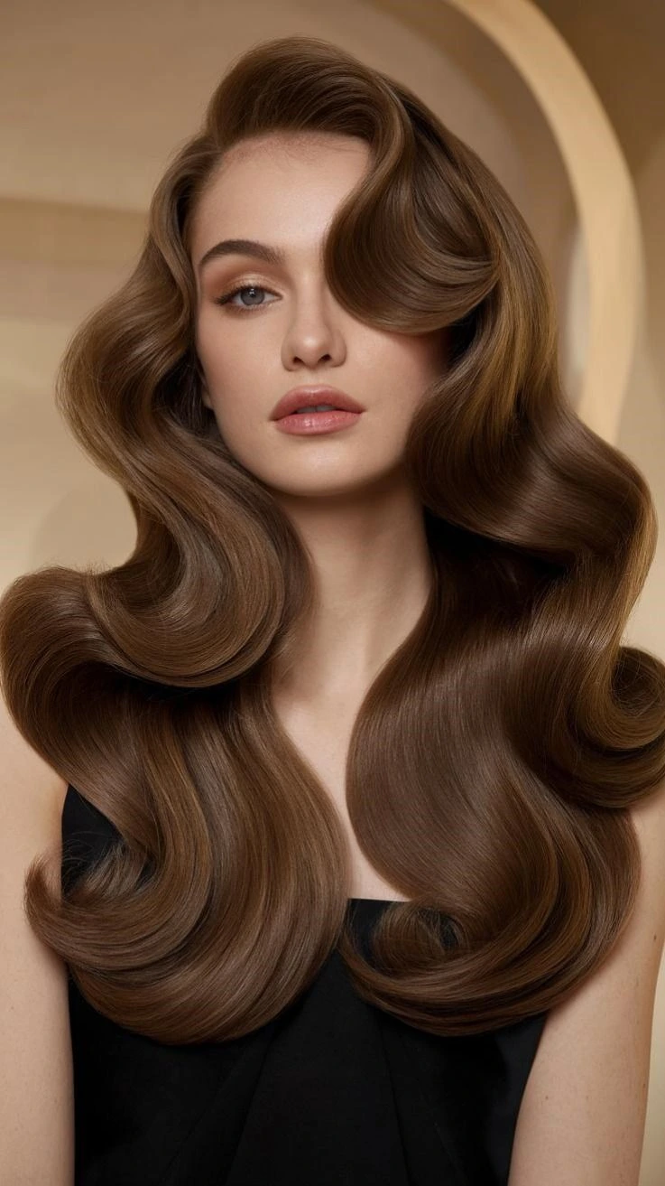 33 Winter Glass Hair Hairstyles For Women In Their 30s With A Mirror Shine That Are Sleek, Shiny and Polished 26 Polished Glass Waves With Silky Smooth Ends