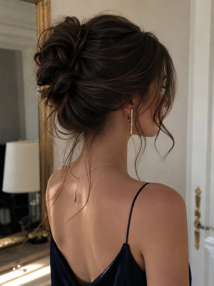 Undone Low Chignon With Soft Volume