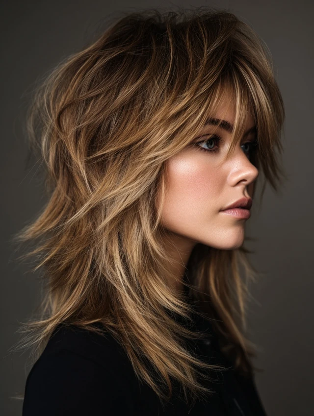 Flyaway-Friendly Layers With Tousled Ends