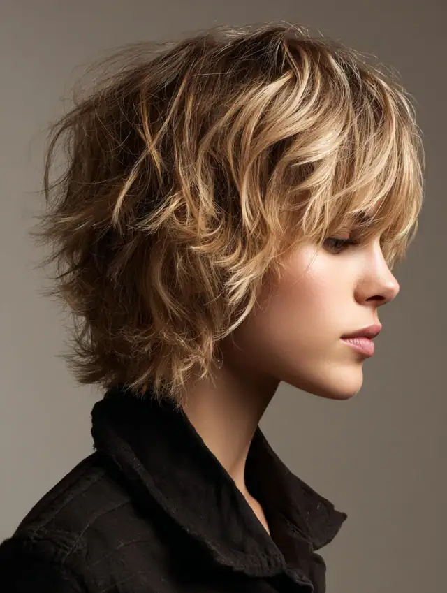 Feathered Undone Layers With Natural Flyaways