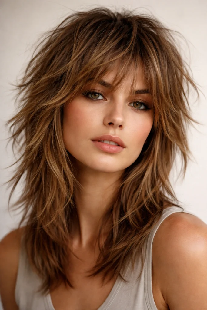 Feathered Undone Layers With Tousled Ends