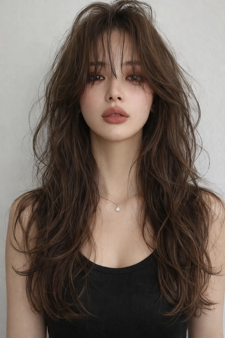 Wispy Layered Waves With Natural Flyaways