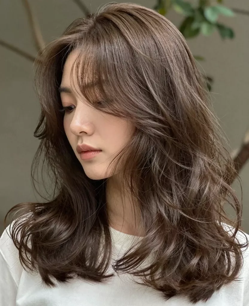 Wispy Layered Waves With Tousled Ends