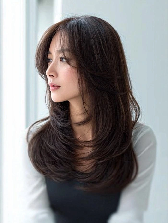 Airy Layered Texture With Natural Flyaways