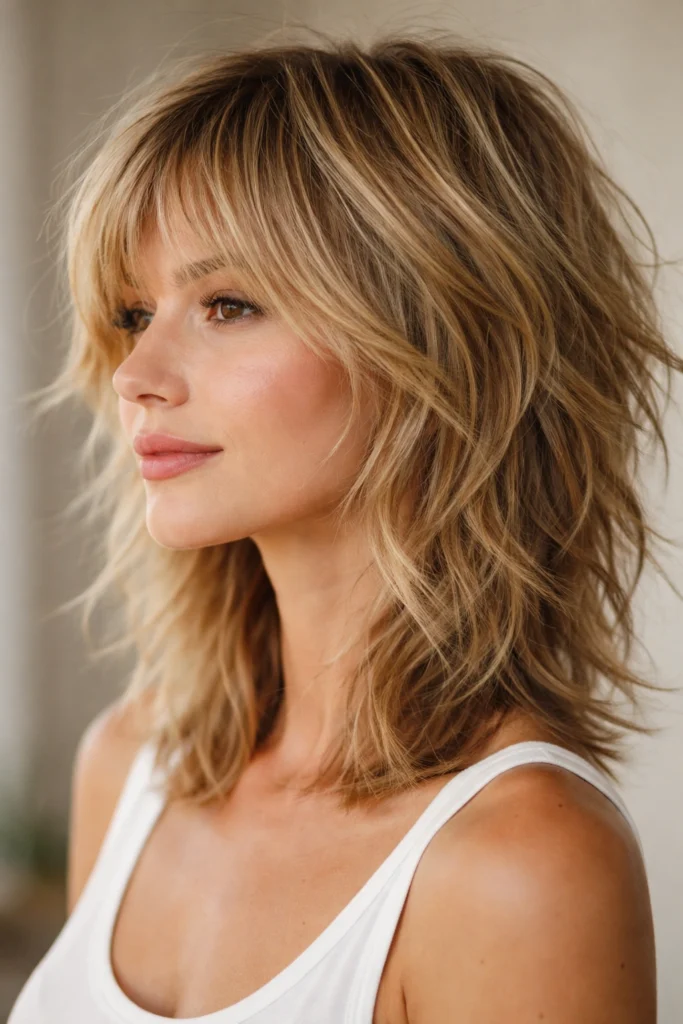 Lived-In Layered Cuts With Natural Flyaways