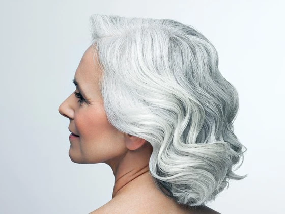 28 Winter Waves Hairstyles For Women Over 60 With Silver Hair And Shine That Are Chic, Soft and Flattering 9 Shining Silver Bends With Soft Volume