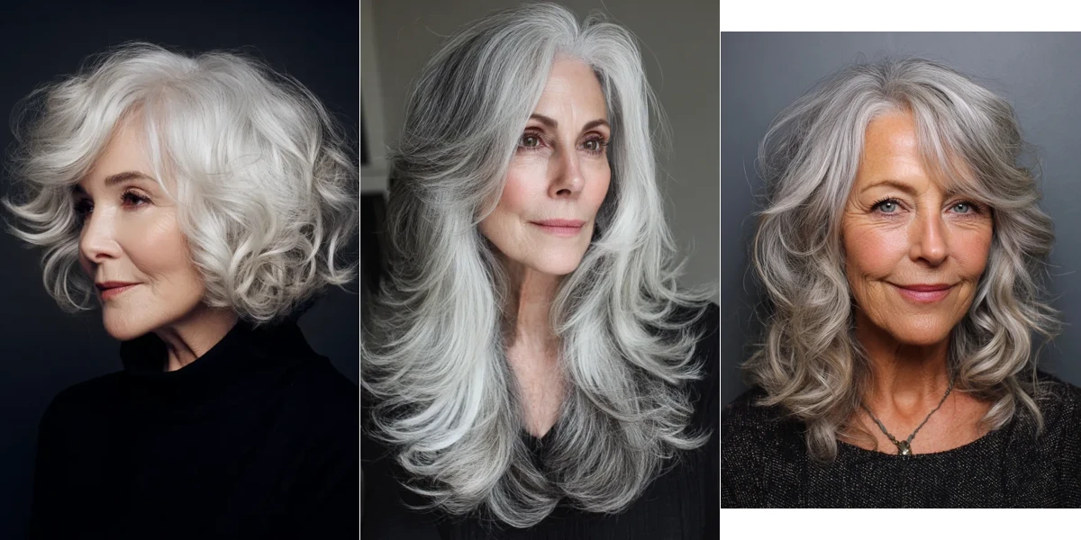 28 Winter Waves Hairstyles For Women Over 60 With Silver Hair And Shine That Are Chic, Soft and Flattering