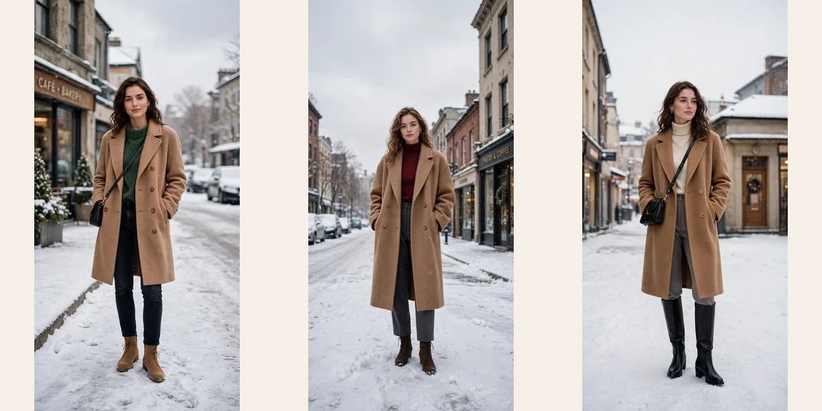 33 Women in their 20s camel wool coat outfits for winter weekends That Are Chic, Warm and Elegant
