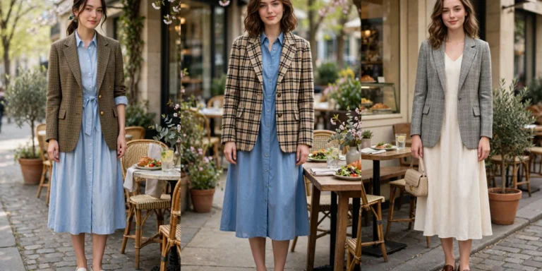 40 Women in Their 20s Professor Jacket Outfits with a Dress for Spring Lunches That Are Fresh, Chic and Easy to Wear