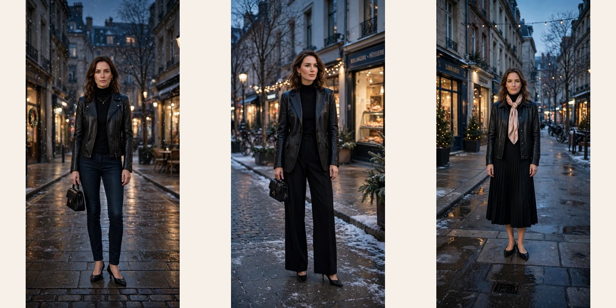 40 Women in Their 30s Black Leather Jacket Outfits for Winter Nights That Are Chic, Warm and Elegant